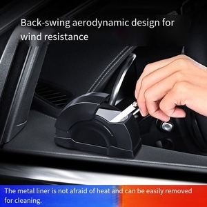 Cendrier moderne de haute qualité en ABS et métal avec lumière LED, coupe-vent et anti-cendres, pour utilisation à la maison et dans les véhicules - Product Image 2