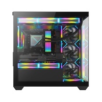 AntarcChill Custom High Quality Glass Mid Tower Micro ATX Case Computer Gaming PC Case Desktop Computer Cases PC Cabinet Casing