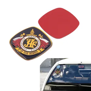 JAF JAPAN AUTOMOBILE FEDERATION Emblem Logo JAF 20 Year Badge Square Aluminum Sticker