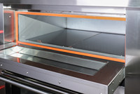 Four électrique commercial à un seul niveau avec grille amovible, four à pâtisserie en acier inoxydable pour boulangerie et restaurant