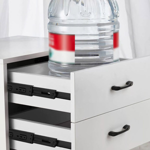 Nhà Máy Đường Sắt Trượt Kính Thiên Văn Kênh Bóng Mang Trượt Hệ Thống Tủ Quần Áo Nhà Bếp Kim Loại Kênh Tủ Mềm Đóng Ngăn Kéo Trượt - Product Image 6