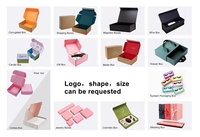 Caja de Cartón Corrugado Rosa Personalizada con Impresión Interior Completa para Envío de Ropa y Cosméticos, Caja de Embalaje Tipo Avión con Logotipo