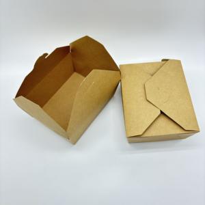 Contenedores Desechables para Alimentos, Aptos para Microondas, Resistentes a Fugas, de Papel Duro, Caja Bento para Entrega de Comida - Product Image 1