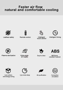 Purificador de Aire Caliente CB CE, Ventilador de Torre Eléctrico sin Aspas, Calefactor y Enfriador de Iones de Plasma para Uso en el Hogar - Product Image 3
