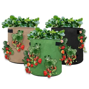Распродажа по низкой цене, мешок для выращивания клубники и томатов на 5/7/10 галлонов, садовый мешок для выращивания растений на балконе с ручкой