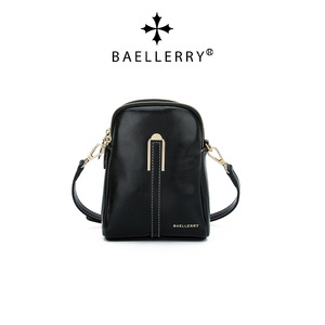 กระเป๋าใส่โทรศัพท์สำหรับผู้หญิง Baellerry ขนาด 7 นิ้ว ทรงสี่เหลี่ยมแนวตั้ง ซิปปิด ป้องกันการโจรกรรม สีดำ - Product Image 5
