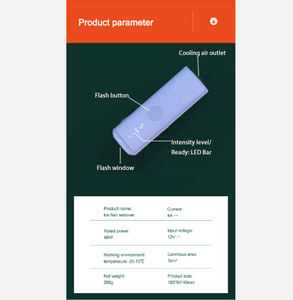 Appareil personnalisé OEM IGBT Épliateur IPL 3 en 1 à usage domestique Flashs illimités Épilation au <span class=keywords><strong>laser</strong></span> saphir Dispositif de refroidissement par glace - Product Image 6