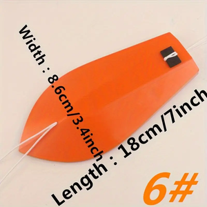1 pieza 5 # 6 # 7 # 8 # Tabla de <span class=keywords><strong>Pesca</strong></span> Resistente de Color Naranja, Ideal para Barcos de <span class=keywords><strong>Pesca</strong></span>, Construcción Duradera de ABS - Product Image 2