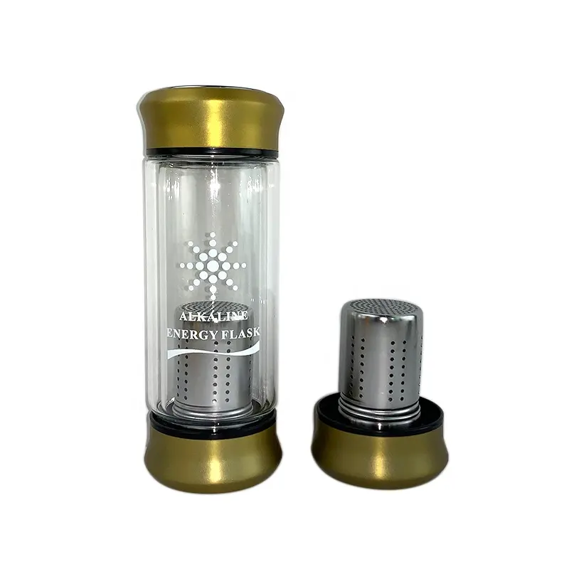 Doppio filtra il depuratore alcalino pH 8.5-10 del filtro da acqua della bottiglia di acqua alcalina dell'idrogeno della boccetta nana di energia dell'acqua alcalina