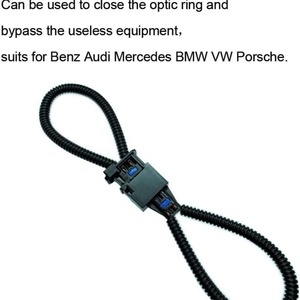 Fiber Optic Loop Bypass Adapter Male And Female For Mercedes Benz Car <b>Diagnostic</b> <b>Tool</b> Black - Product Image 2