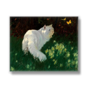 Pintura al Óleo <span class=keywords><strong>de</strong></span> Gatito Impresionista con Niebla Matutina, Luz Natural Suave, Arte Famoso para Decoración del Hogar y Sala <span class=keywords><strong>de</strong></span> Estar - Product Image 1