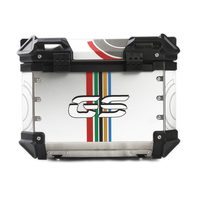 Porte-bagages latéral en alliage de 55l, accessoires d'autocollants de queue, nouveau boîtier supérieur en aluminium électrique uniquement, boîte à bagages de moto