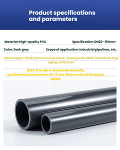 2025 OEM ПВХ 2-Дюймовая пластиковая труба, Полиэтиленовая Толстая черная цена, Упаковочная трубка, рулонная труба для дождевой воды, пластиковая трубка - Product Image 6