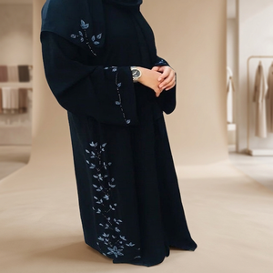 Dernière Nouveauté : Magnifique Kaftan Kimono de Dubaï, Robe Islamique pour Femmes Musulmanes, Longue Abaya avec Dentelle, Éco-Responsable, pour la Maternité - Product Image 3