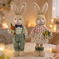 Peluche personnalisée Lapin de Pâques, jouet en peluche doux, lapin en peluche avec vêtements, vente en gros OEM ODM, logo personnalisé, décoration intérieure, cadeau pour enfants