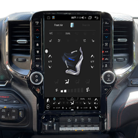 Android Auto sans fil Carplay pour Dodge Ram 1500 2500 3500 Pièces de voiture Radio Écran tactile de style Tesla Navigation 2019 - 2023