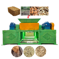 Broyeur à double arbre pour pailles de maïs et balles, avec boîte de vitesses, pour machine à broyer le foin d'alfalfa