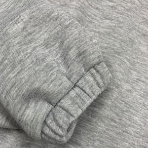 Streetwear décontracté uni de haute qualité 400Gsm sweats à capuche Logo personnalisé hommes sweat polaire quart 1/4 demi fermeture éclair sweat à capuche surdimensionné - Product Image 4