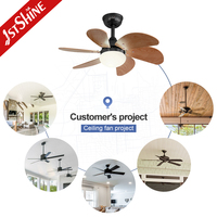 Ventilador de Techo de Alta Gama con Motor de Corriente Continua, Estilo Lujoso, Larga Duración, con Luz LED, Garantía de Calidad 1stshine, Venta al Por Mayor