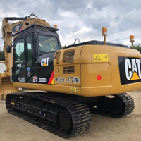 Excavatrice sur chenilles d'occasion de haute qualité Shanghai Mining Machinery 20 tonnes Cat320d2 avec moteur Kawasaki et PLC