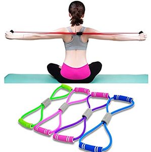 Bandas de Resistencia para Yoga, Banda Elástica de TPE para Entrenamiento y Estiramiento, Duradera, Cómoda, Portátil, Ligera, Larga y Gruesa para Ejercicios de Fitness - Product Image 5