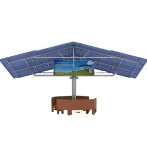 Panel surya quotes sistem pohon fotovoltaik gratis desain bahan aluminium dengan braket dudukan atap logam kaki l surya