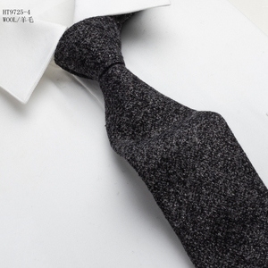 Corbata de lana personalizada con patrón de cuadros de puntos coloridos <span class=keywords><strong>pequeños</strong></span>, corbata tejida de lana <span class=keywords><strong>para</strong></span> trajes embalados en fábrica de corbatas de regalo - Product Image 6