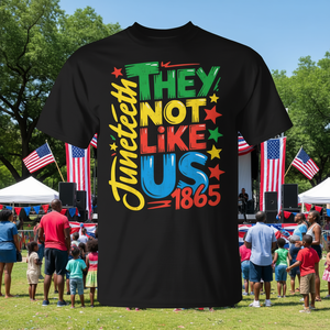 Camiseta de Hombre para el Mes de la Historia Negra de Juneteenth 1865, Manga Corta, Cuello Redondo, Actividades Promocionales para Adultos, Impresión por Serigrafía - Product Image 3