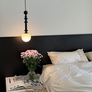 Roman Column Pendant Light Black Tricolor Finish Led Home Lighting Master Bedroom Ceiling Lamp - Product Image 3