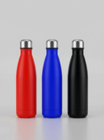 Bouteille d'eau isotherme personnalisée en acier inoxydable 500 ml à double paroi pour la randonnée et la salle de sport