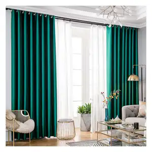 Innermor Modern Style luxury Faux Silk Blackout Customization Drapes and Curtains for the living room Window