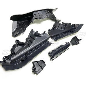 1 ensemble de panneaux de séparation du compartiment supérieur du moteur de voiture pour BMW X5 X6 E70 E71 2007-2013, bouclier thermique, pare-feu - Product Image 2