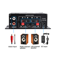 Amplificateur de puissance de classe D pour subwoofer, mini amplificateur audio domestique et automobile 12V, Bluetooth HiFi 2 canaux 20W+20W, amplificateur de basses DJ