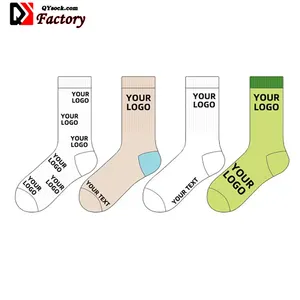 Custom Logo Socks Cotton Funny Soft Happy Men Socks