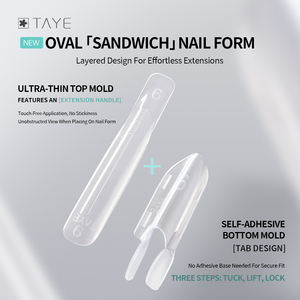 120 Pz Formine Dual Form Trasparenti a Copertura Totale per Ricostruzione Unghie Veloce in Gel, Tips per Allungamento Unghie <span class=keywords><strong>con</strong></span> Polygel - Product Image 2