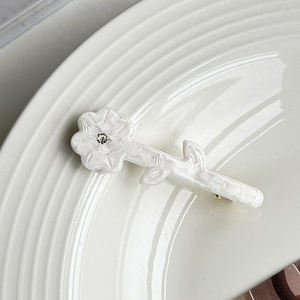 कोरियन संस्करण हाई-एंड प्यारे फूलों के बाल क्लिप फैशनेबल एसिटिक एसिड सीधे बैंग्स डकबिल क्लिप लड़की का सहायक - Product Image 6