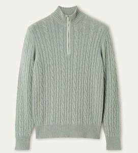 Pull en cachemire torsadé à col montant pour homme, anti-boulochage et anti-plis, idéal pour l'hiver et les affaires - Product Image 5