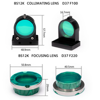 Ensemble de lentilles de collimation HXLASER BS12K D37 F100, ensemble de lentilles de mise au point pour découpe laser F220, pièces d'équipement laser haute précision