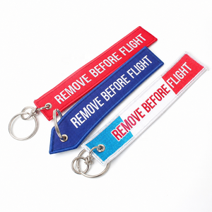 Porte-clés personnalisé avec broderie de nom et de logo, étiquettes brodées pour les vêtements de vol - Product Image 2