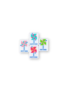 Ensemble de tuiles de mahjong en acrylique rose de luxe pour les jeux de casino et les voyages en famille - Product Image 2