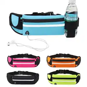 Neopreen Waterdichte Fitness Fanny Pack Elastische Running Riem Sport Taille Tas Met Fles Houder