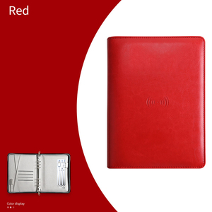 Cuaderno con cremallera de cuero PU A5 A6 A7 A4 tamaños diario Bloc de escritura Promoción Comercial Regalo De vacaciones banco de energía de hojas sueltas - Product Image 4