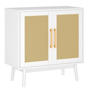 Cross-border hot-selling panel furniture, living room and kitchen rattan <b>sideboard</b> with doors, shelves, and <b>storage</b> cabinets, - Product Image 3