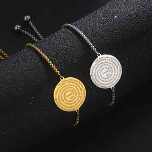 Pulsera de Oración con Versículo Bíblico Myshape para Mujer, Joyería Cristiana, Medalla con Moneda, Amuleto, Acero Inoxidable, Regalo Religioso - Product Image 2