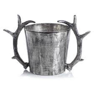 Cubo de vino con mango de diseñador, Enfriador de champán, cubo de hielo para vino, mango lateral, Metal decorativo de enfriador de vino, champán - Product Image 3