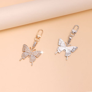 Llavero de Mariposa de Cristal Colorido en Oferta, Llavero Creativo de Acero Inoxidable con Diamantes para Bolsos de Mujer - Product Image 2