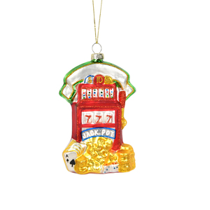 Décoration de Noël créative en verre peint, scène de téléphone et paysage, pendentif décoratif pour arbre de Noël, emballage en boîte - Product Image 5