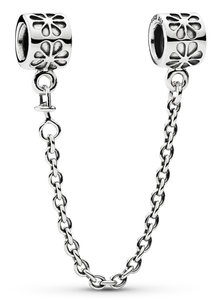 安全チェーンチャームフィットオリジナル925スターリングシルバーチャームビーズムーンスターバタフライハートブレスレット女性用ジュエリーギフト - Product Image 3