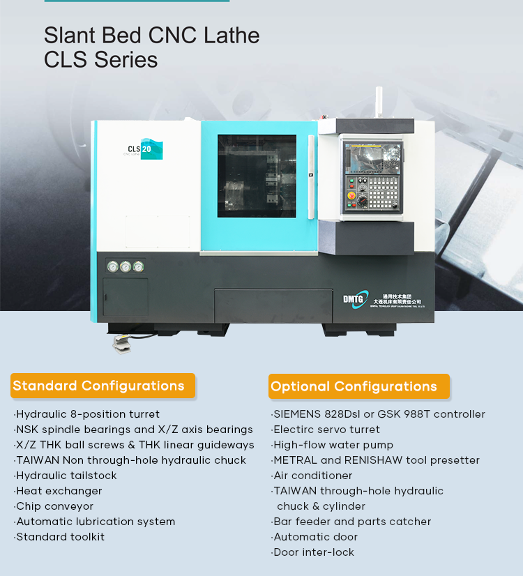 China Slant Bed Cnc Lathe Machine Metal Slant Bed Cnc Lathe