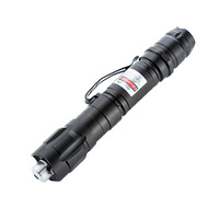 Stylo torche en alliage d'aluminium avec clip, pointeur laser, lampe de poche avec rotation à 360 degrés, effet ciel étoilé, lumière verte